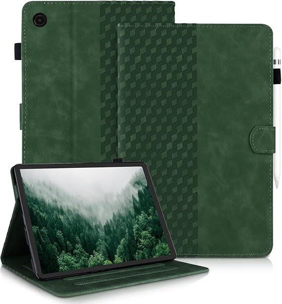 CASAFUNY Case for Samsung Galaxy Tab A11 Plus 2025/A9 Plus 2023 11 Inch PU Leather Protective Case Magnetic Multi-Angle Folio Case for Galaxy Tab A11+ /A9+ Tablet SM-X236B/X230 Green