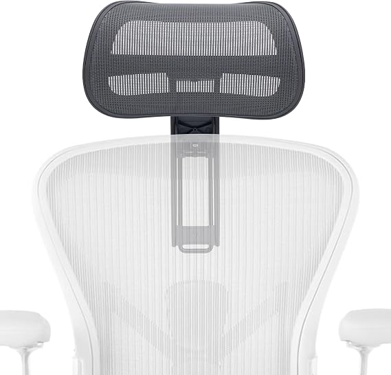 Chair Headrest for Herman Miller Aeron Office Chair - Compatible with Classic and Remastered Aeron Chair, Ergonomic Office Chair Accessories(Charcoal Gray)