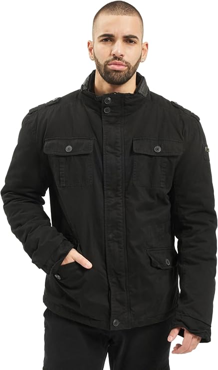 Brandit Men's Sherpa-lined Cold-weather Casual Outdoor Classic Field Jacket Brandit Sherpa-lined Military