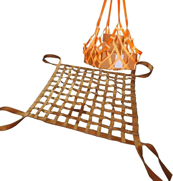 Cargo Sling Net - Lifting Sling Nets, Polyester Lifting Nets, Bungee Cargo Net, Strong Load-Bearing Material Handling Straps, Customizable, Load 0.3-3.5Ton (Size : 1 X 1M/Mesh 10cm/Load 1t)