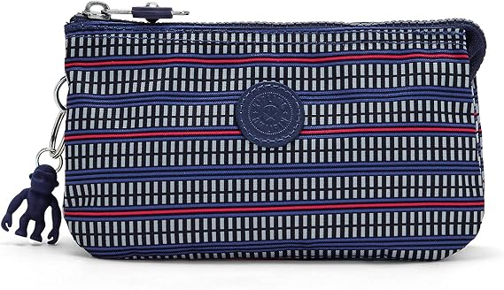 Kipling Creativity Large Printed Pouch Blue Geo Print
