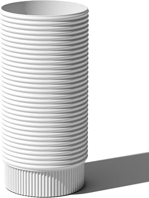 Veradek Mod Series 29 Extra Tall Planter for Patio & Backyard | Durable Plastic-Stone Material wShelf | Modern Decor for Plants & Flowers