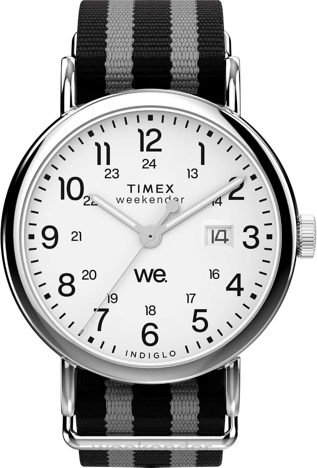 Timex Unisex Weekender 40mm, GreySilvertoneWhite , Casual