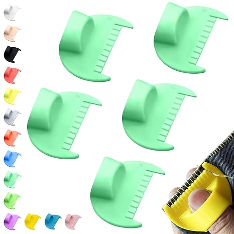 5mm Seam Guide for Hand Sewing Edge Lockranding Tool 5 PCS Set for Leather/Fabric/Craft Sew, Green