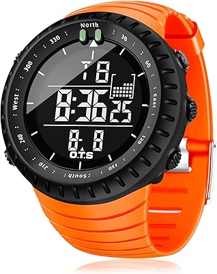 PALADA Mens Digital Sports Watch Waterproof Tactical Watch with LED Backlight Watches for Men