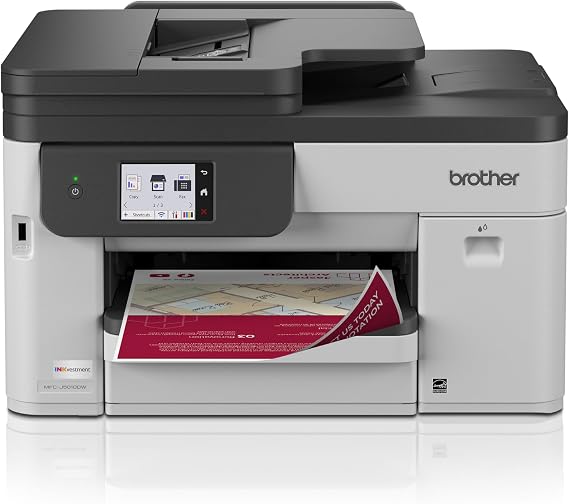 Brother INKvestment 5010 Wireless Color Inkjet All-in-One Printer with Automatic 2-Sided Copy & Scan with 2.7 Color Touchscreen (MCF-J5010DW)