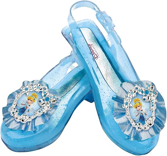 Disney Princess Cinderella Sparkle Shoes, Official Disney Costume Accessories, Age Grade 4+, Fits up to Size 6