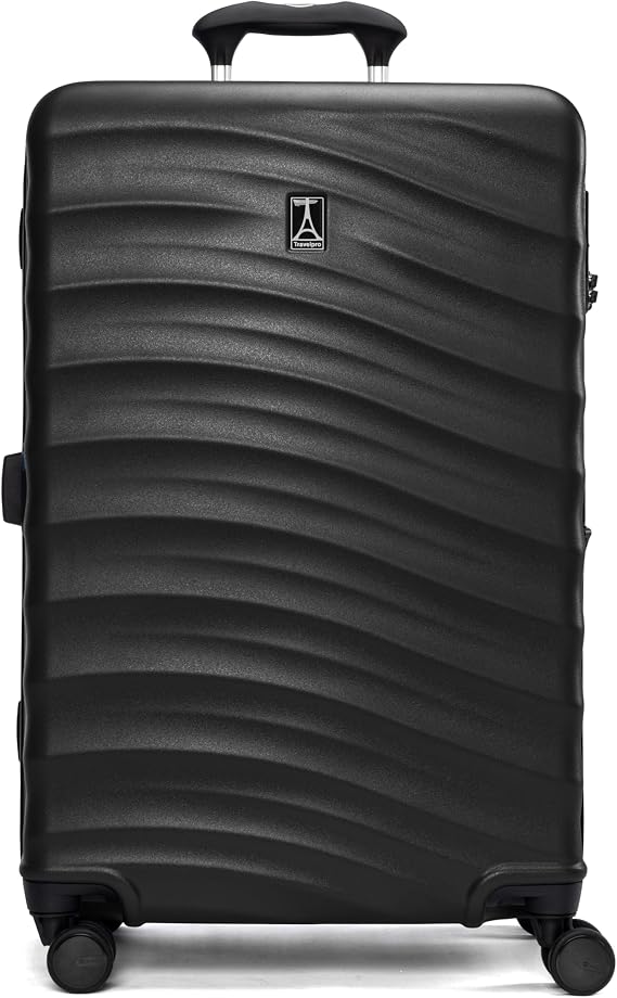 Travelpro Maxlite Air V2 Hardside Expandable Checked Luggage, 8 Spinner Wheels, Lightweight Hard Shell Suitcase, TSA lock, Black, Checked Medium 25-Inch