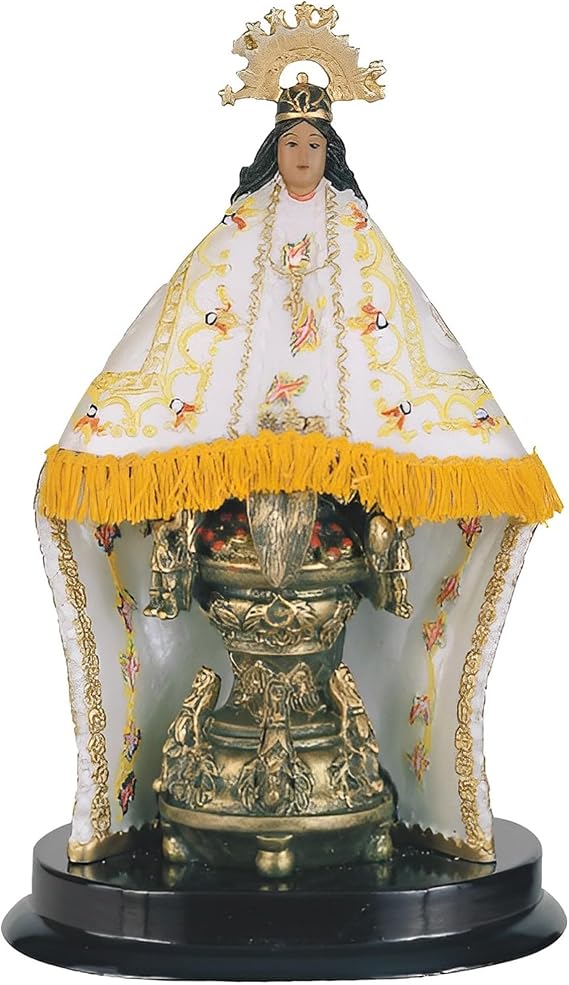 ICE ARMOR 5" H Our Lady of Juquila Statue Nuetra Senora de Virgen Mexico Holy Figurine Religious Decoration