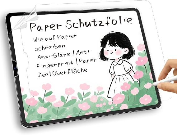 [Pack of 2] Paper Screen Protector for iPad Pro 12.9 Inch (6th/5th/4th/3rd Generation 2022/2021/2020/2018) Matte PET Screen Protector Film for Writing and Drawing Anti-Glare Protection