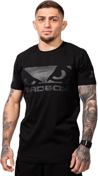 Bad Boy Mens Authentic MMA Fight T-Shirt (US, Alpha, XX-Large, Regular, Regular) Black