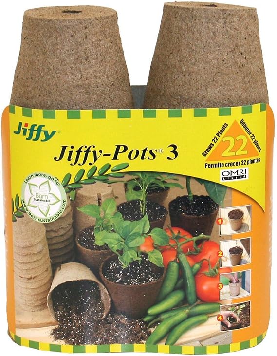 Round Peat Pot, 3-In., 22-Pk.