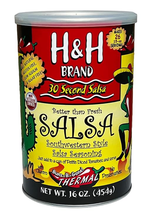 30 Second Salsa Seasoning Mix - Thermal, (16-oz. Can Makes 26, 15-oz. Batches of Salsa, 1.15-Each)