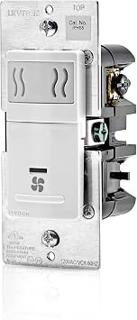 Leviton IPHS5-1LW Decora In-Wall Humidity Sensor & Fan Control , 3A, Single Pole, White