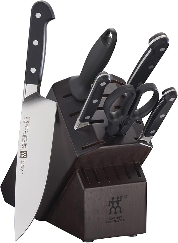 ZWILLING Pro 7-pc Knife Block Set - Walnut