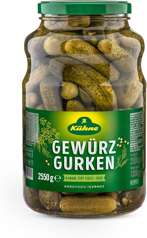 Kühne Gewurzgürken Salatalık Turşusu Cam 2650 ml