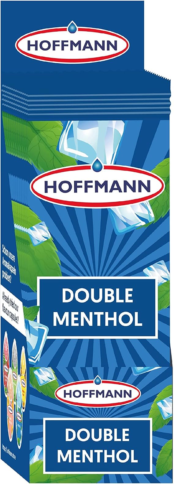 HOFFMANN Aroma Cards Premium Aroma Cards Set of 25 Double Menthol Flavour Including Storage Box