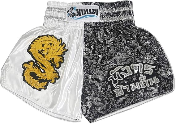 NAMAZU Muay Thai Shorts for Men and Women, High Grade MMA Gym Boxing Kickboxing Shorts.