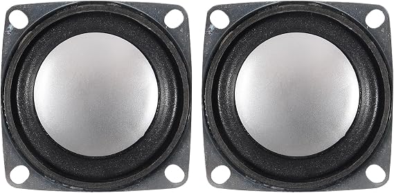 2Pcs 3W 2" Loudspeaker 52 MM 2" 4 Ohm Bass Speaker Audio Sound Home Theater Loudspeaker Full Frequency Range Speaker Stereo Woofer for LCD TV Computer DIY Boom Box "