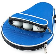 Racket Carry Bag, with Ball Storage Pocket Table Tennis Racket Case Cover Portable Water Proof Inner Liner Protection to Hold 3 Balls