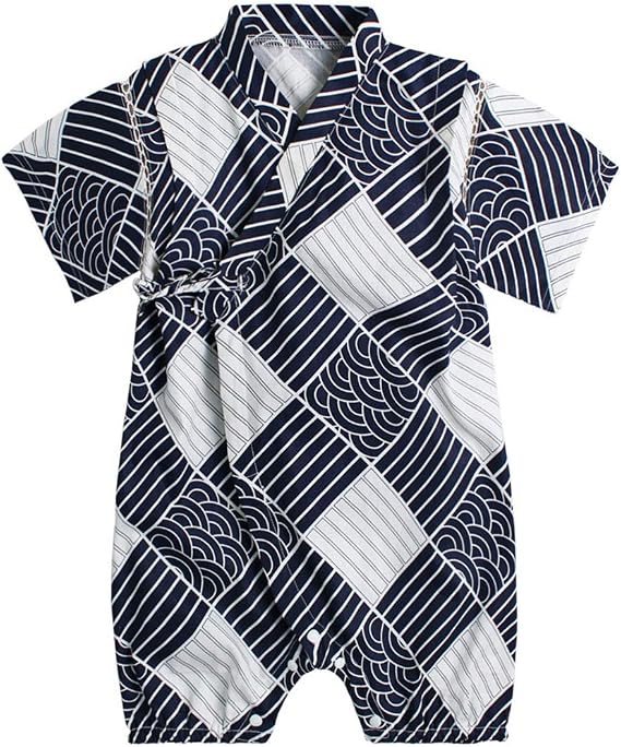 Baby Japanese Kimono Robe Cotton Infant Comfy Loose Romper
