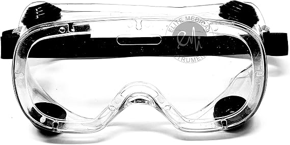 EMI # 414 Chemical Splash Goggle w/Indirect Ventilation and Adjustable Strap
