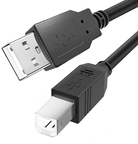 Ancable USB A to USB B MIDI Cable for Instruments 3 FT | Compatible with Piano, Midi Controller, Midi Keyboard, Audio Interface Recording, USB Microphone and More