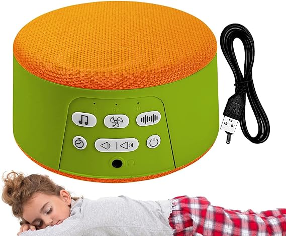 White Noise Machine,White Noise Sound Machine for Sleeping | Electronic Gadgets with Timer Function Soother Portable for Home Bedroom Adults Meditation