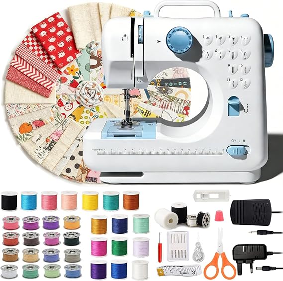 Mini Sewing Machine for Beginners,Electric Stitching Machine, 50X 4" Fabric
