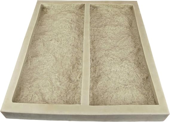 Stone Veneer Rubber Molds for Concrete, XL Cut Limestone Mold, Creates Two 18.5" x 8" x 1.75" Stones