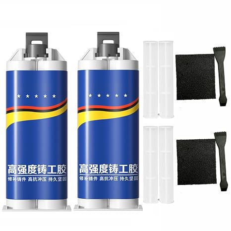 Strong Foundry Metal Repair Glue,High Temperature Resistant Casting Repair | Premium Liquid Welding Filler for Metal Defects and Repairs(100ml,2Kit)