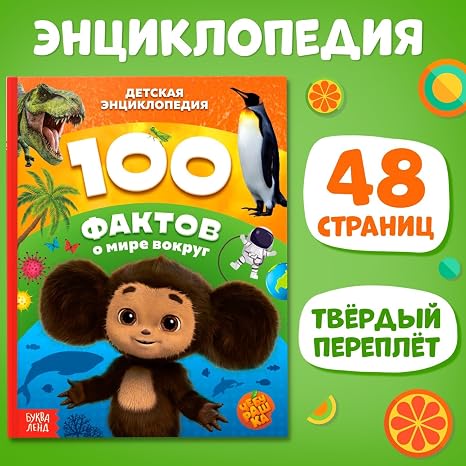Encyclopédie pour enfants « 100 faits sur le monde qui nous entoure », en russe - Couverture rigide, 48 pages, livre amusant et éducatif pour enfants - Livres russes