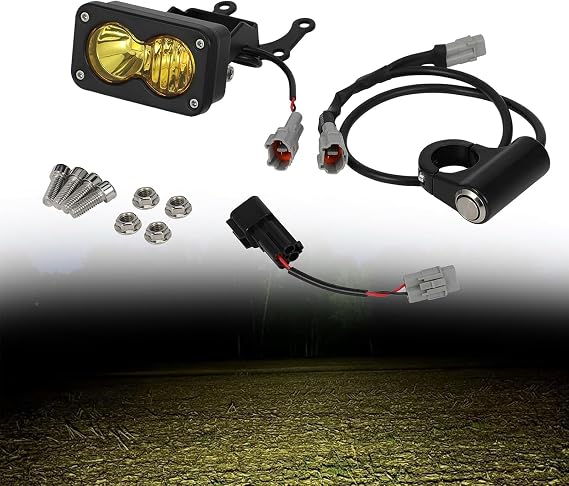 Motorcycle Headlight with Switch for Surron Light Bee X/S Dirt Bike Yellow