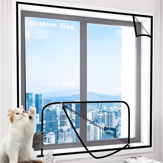 Custom Size Cat Safety Mesh Cat Screen Window Pet Protection