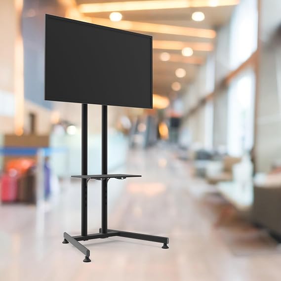 Ev Tipi Salon,Oturma Odası,Balkon ve Mutfak için Sabit Ayaklı Metal TV Standı 40"inç-75"inç