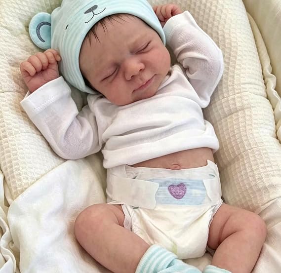 Zero Pam Reborn Baby Dolls Full Body 18 in Realistic Baby Doll, Posable Boy, Lifelike Babys Doll, Real Life Reborn Dolls with Accessories