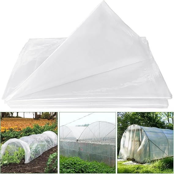 Srmayyi Greenhouse Plastic Sheeting,6 Mil 1326ft Clear Greenhouse Film