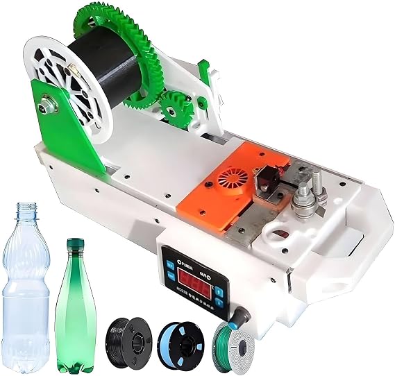 3D Filament Making Machine for Recycled PET, 3D Printed Bottle Recycler, Pultruded from Plastic Bottles, Families, DIY Creators, Studios A