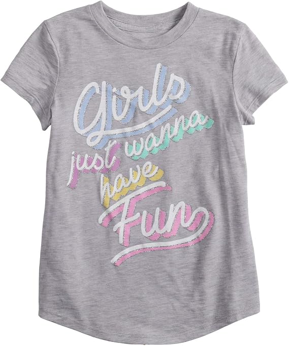 Jumping Beans Little Girls' 4-12 Girls Just Want to Have Fun Tee