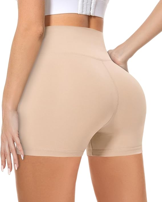 MOREFEEL High Waisted Biker Shorts for Women -3'' / 5'' Tummy Control Butt Lifting Gym Workout Athletic Shorts Yoga Pants