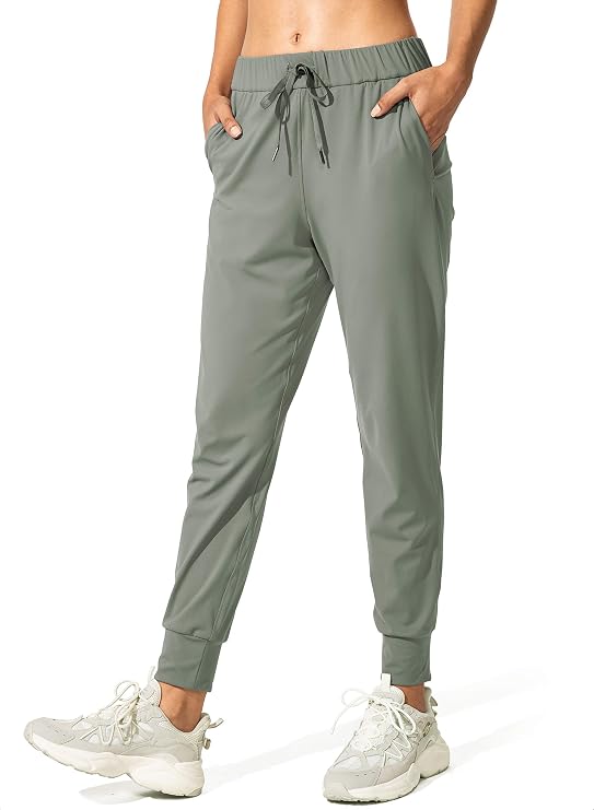 SANTINY Women's Joggers Pants Pockets Drawstring Running Sweatpants for Women Lounge Workout Jogging