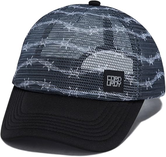 Corduroy Barbed Trucker Hat - Black