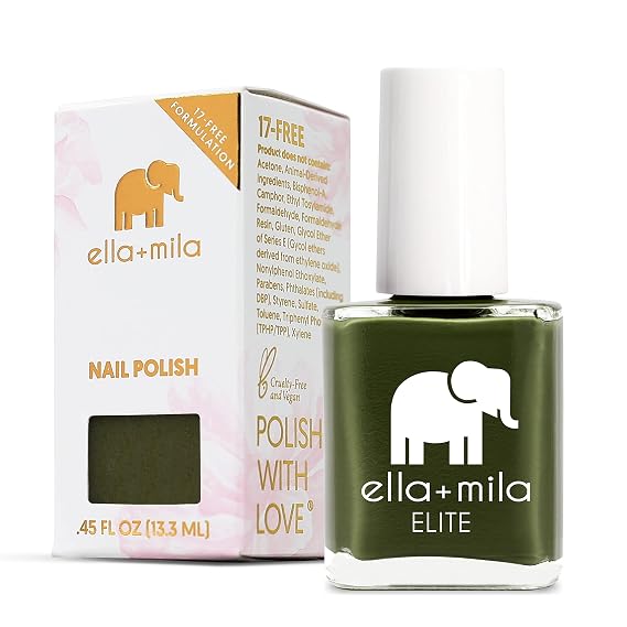 ella+mila Vegan Nail Polish - Quick Dry & Chip Resistant (Bon Voyage)