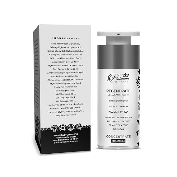Regenerate Epidermal Growth Factor EGF Stem Cell Serum 1oz.