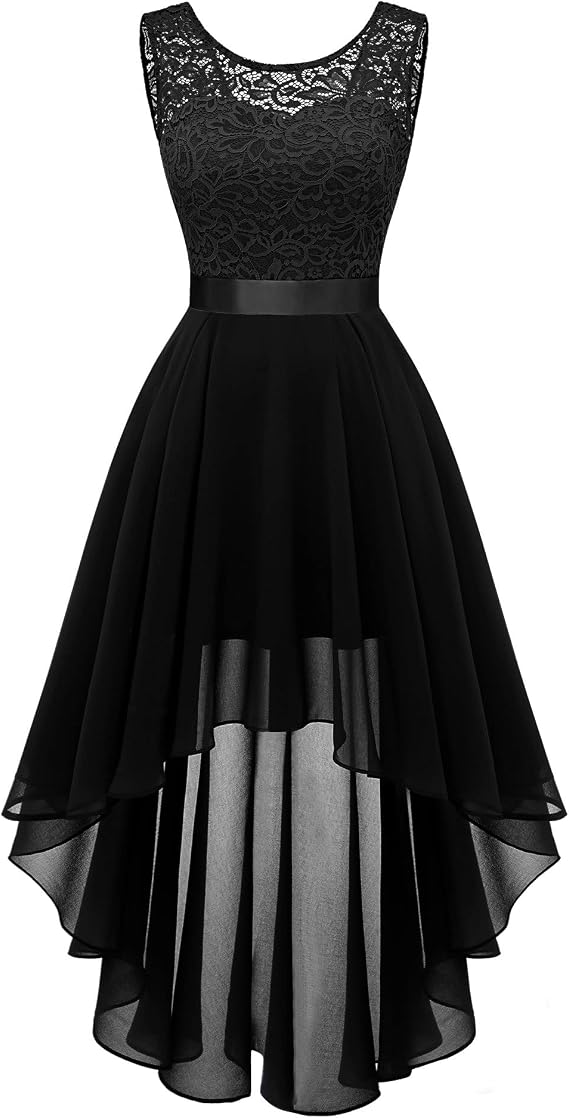 BeryLove Women Homecoming Cocktail Dress Lace Formal Wedding Guest Party