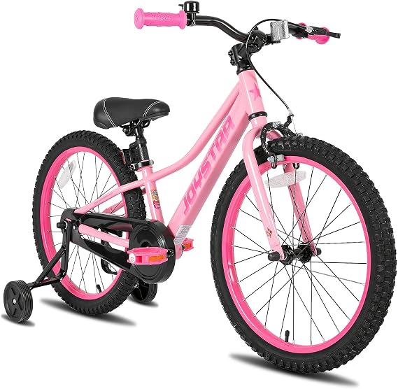 JOYSTAR NEO 20" 24" Kids Mountain Bike for Boys Girls 5-12 Years | 20" Kids Bike with Training Wheels, 24 Inch Bike with Kickstand, Dual Brake (Coaster+Handbrake),