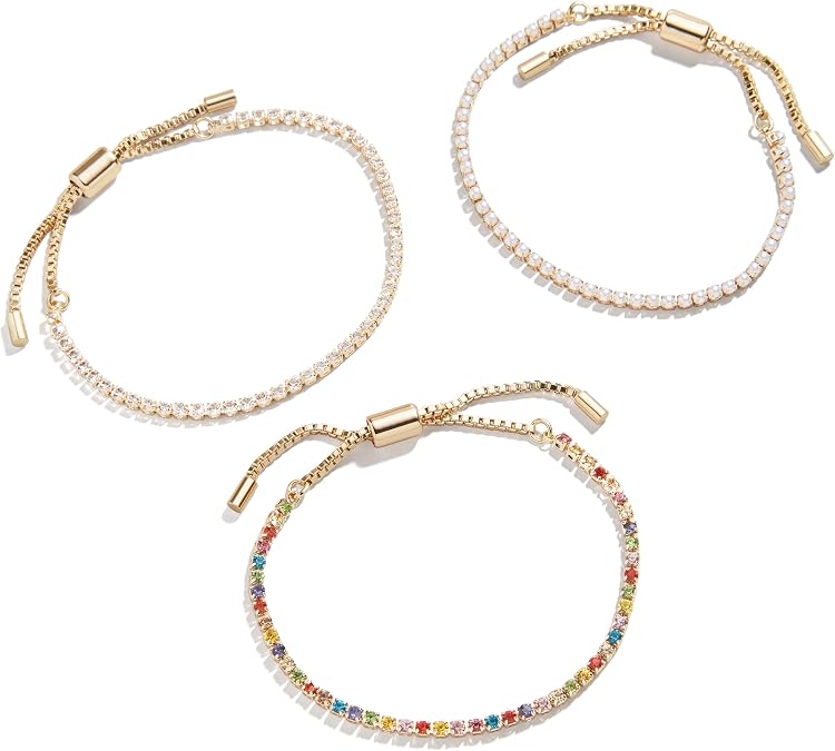BaubleBar - Pull-Tie Tennis Bracelet - Set of 3