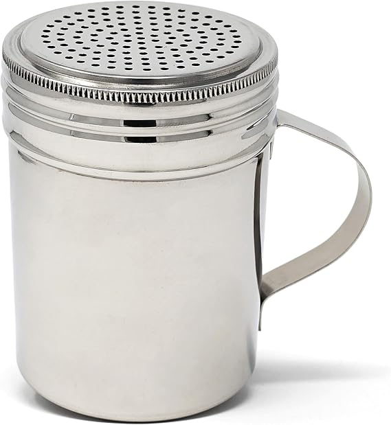 Winware Stainless Steel Dredges 10-Ounce with Handle, Set of 12