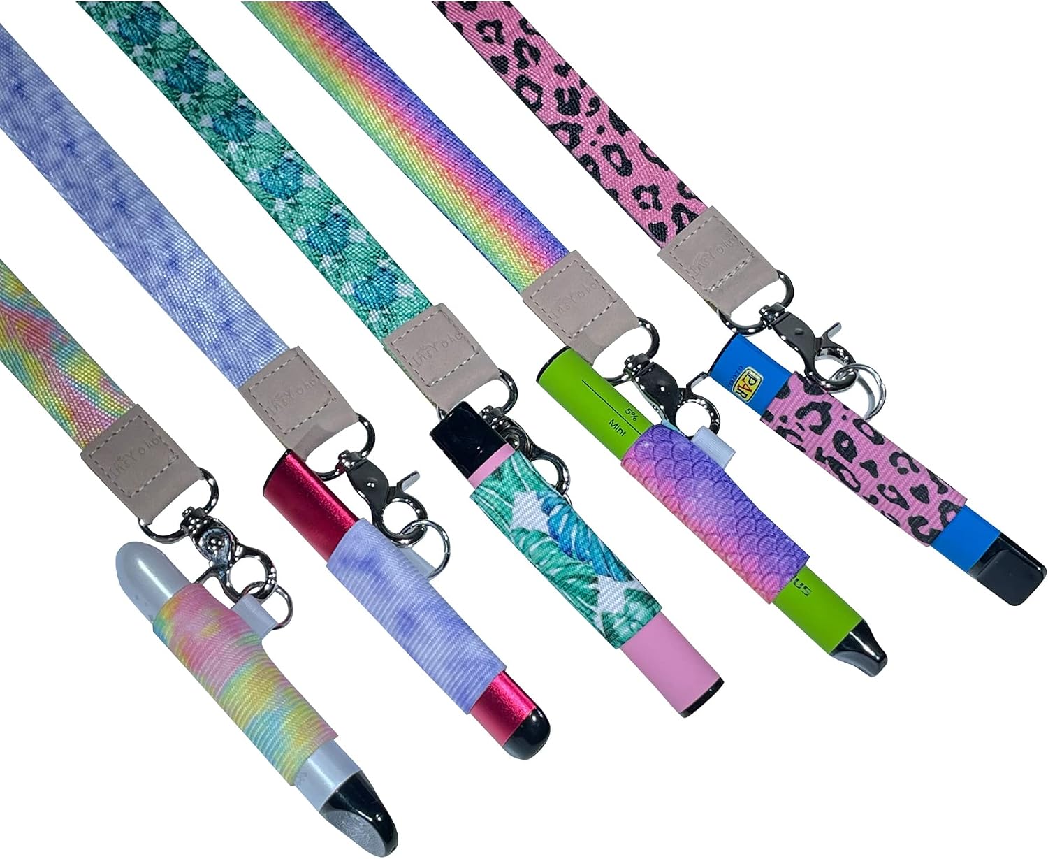 Vape Lanyard - Vape Holder, Elastic Smok Vape Holder Necklace for Vape Device, Inhaler Holder fits Smok Novo, elf Puff Bar Vape, E-cig Lanyard,Disposable Vape Pen Holder