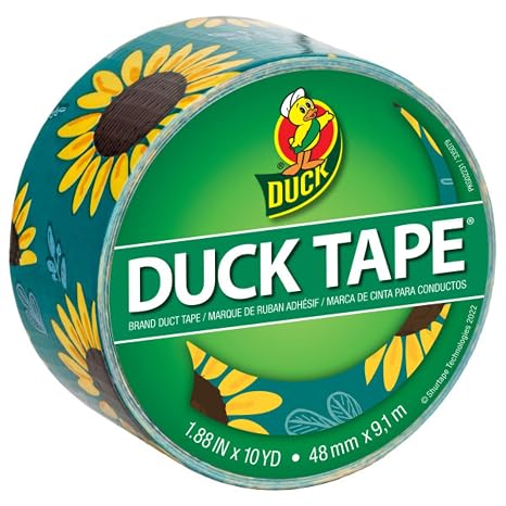 Duck Brand Printed Duct Tape, 1.88 in. x 30 ft. (Sunflowers)